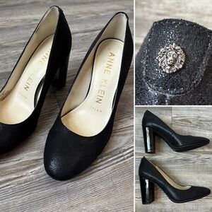 Anne Klein iflex black shimmer heels